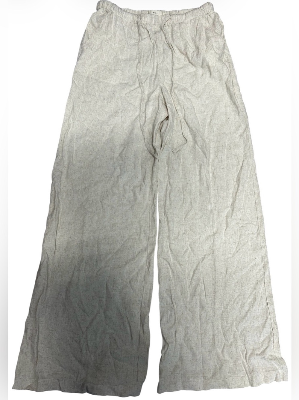 Tgla Lightweight Linen-Blend Relaxed Pants Sz S